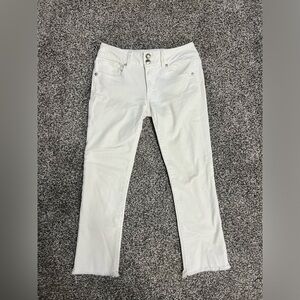 American Eagle Super Stretch White Capris